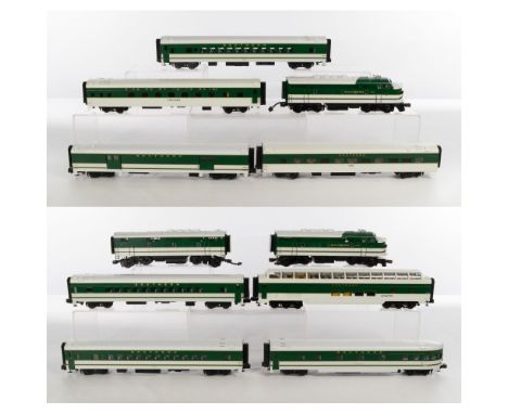 MTH Model Train O Scale Southern Assortment  (10) items including a #4143 locomotive with tender, a #4137 locomotive, a Carol