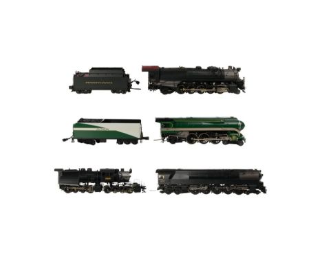 Model Train O Scale Locomotive and Tender Assortment  (4) items including a Southern Streamliner PS-4 Pacific 4-6-2 locomotiv