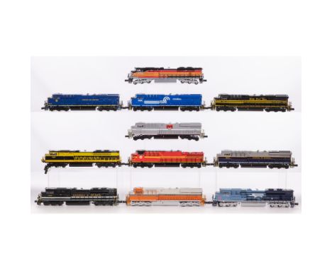 Model Train HO Scale Assortment  (11) items including unmarked engines having the D.C.C. option  Property from: an Estate, Do