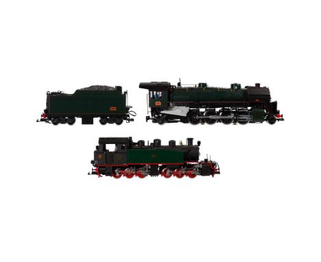 LGB Lehmann Model Train G Scale Assortment  (2) items including a Mikado 2-8-2 steam locomotive #1244 with tender and a #2085