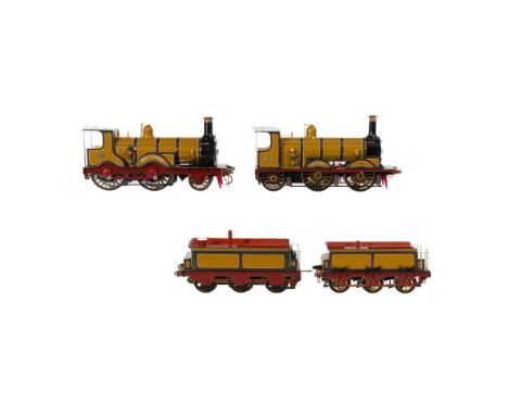 Peter Roles and MSC Model Train O Scale Assortment  (3) items including a kit built, hand painted Stroudley G class 2-2-2 Mil