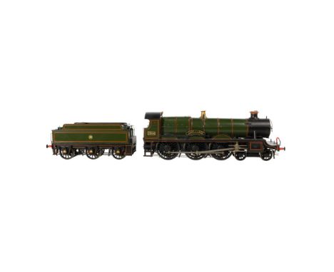 Lawrence Scale Models Model Train O Scale Locomotive with Tender  Kit built, hand painted, ladies class Great Western Railway