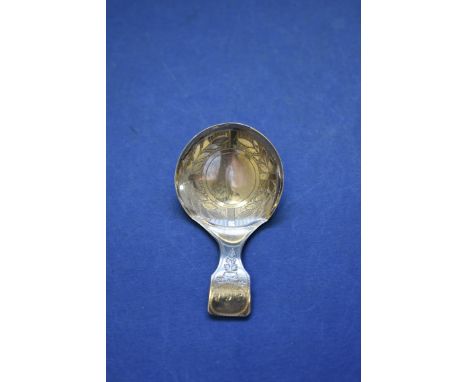 A George III silver caddy spoon, by John Thornton, Birmingham 1812. 