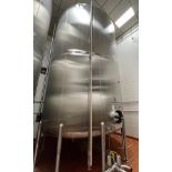 Cherry Burrell 15,000 Gallon Stainless Steel Horizontal Agitated Tank, Dish Bottom, | Rig Fee: $6000