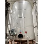 DCI 17,000 Gallon Stainless Steel Horizontal Agitated Tank, Dish Bottom, Dome Top, | Rig Fee: $6000