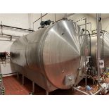 Cherry Burrell 5,000 Gallon Stainless Steel Horizontal Tank, Vertical Agitation, Ap | Rig Fee: $2000