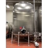 Feldmeier 10,000 Gallon Stainless Steel Top Agitated Tank, Dome Top, Dish Bottom, V | Rig Fee: $4500