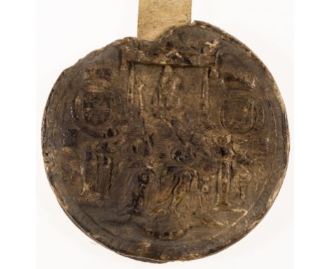Derbyshire.- James VI &amp; I (King of England, Scotland and Ireland, 1566-1625) Letters Patent, a license of property aliena