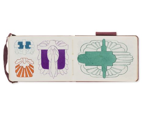 Waller (Pickford) [Two sketchbooks of Art Nouveau designs for decorative motifs and wallpapers or textiles], each with 30 lea