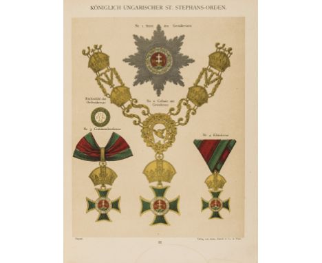 NO RESERVE Medals &amp; decorations.- Rosenfeld (Friedrich Heyer von) Die Orden und Ehrenzeichen der k. und k. Oesterreichisc