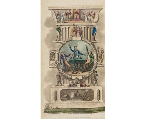 (Cruikshank) George.- Egan (Pierce) Life in London..., first edition, hand-coloured aquatint frontispiece and 35 hand-coloure