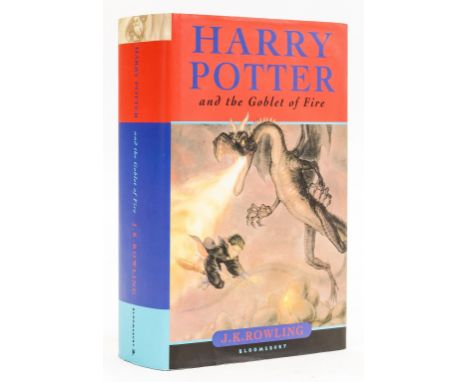Rowling  (J.K.) Harry Potter and the Goblet of Fire, fifth printing, signed by the author on half-title,  signatures removed 