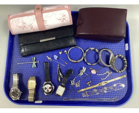 A Small Collection of Wristwatches, to include Tissot Automatic Seastar, gilt coloured Timex, Eastman, Sekonda Xpose Scuba, t