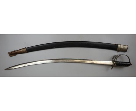 Indian saber in scabbard 