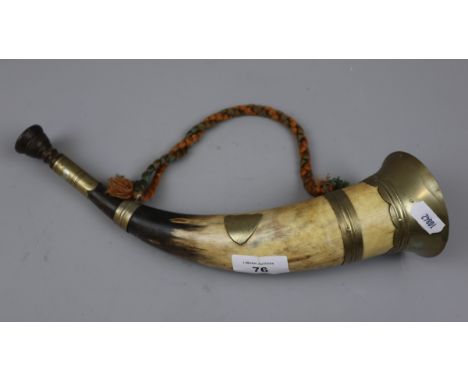 Horn &amp; brass hunting horn 