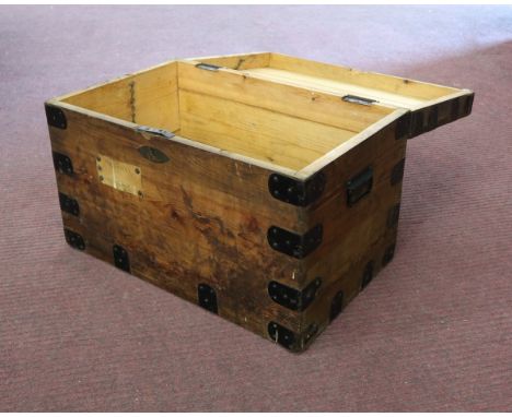 Wooden military trunk