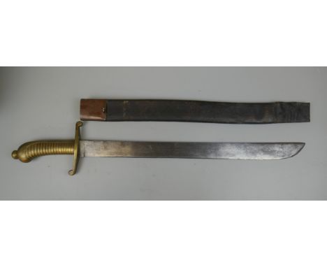 Pioneer short sword in scabbard 