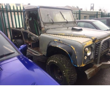 A Land Rover 4x4 trials project, unregistered. This project is based on a shortened Range Rover chassis and is powered by a 3