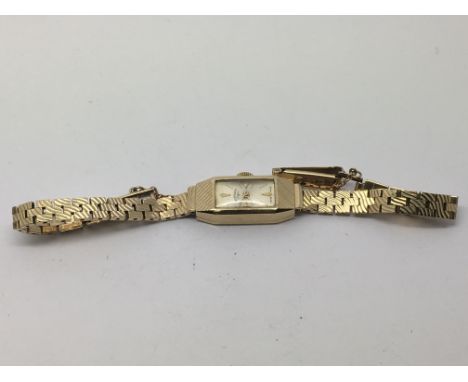 A 9ct gold Rotary watch, seen working, approx 14.4g.