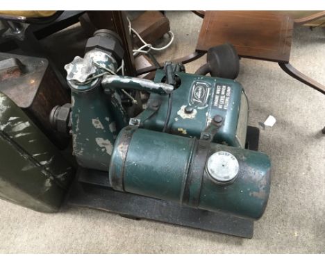 A Villiers static engine petrol  water pump.