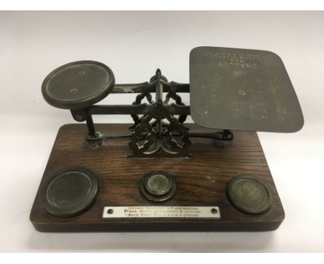 A vintage set of postal scales.