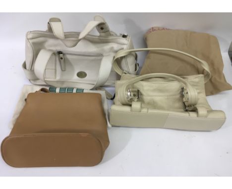 Three vintage leather bags including one by Jane Shilton