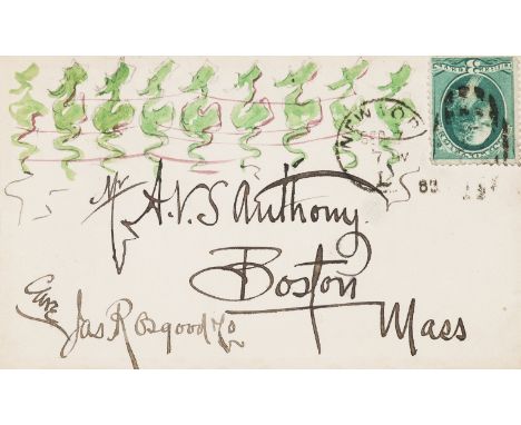 Uncle Remus.- Church (Frederick Stuart, American illustrator, 1842-1924) Autograph Letter signed to Mr Anthony, 1p. with conj