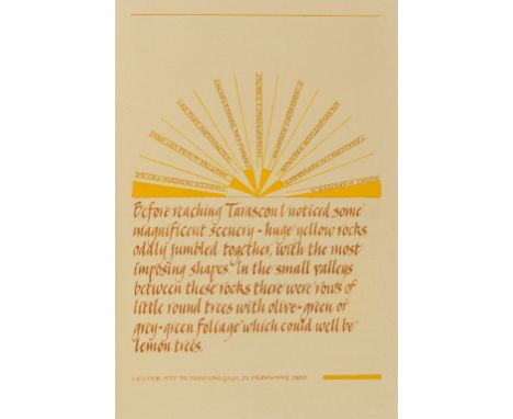 Van Gogh (Vincent).- Moore (Andy) Van Gogh's Yellow Book, number 2 of only 10 copies signed by the author, mounted manuscript