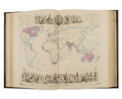Atlases.- Swanston (George H.) The Companion Atlas to the Gazetteer of the World, 48 hand-coloured engraved maps mounted on s