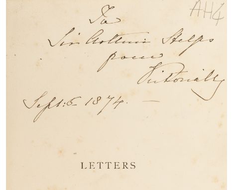 Victoria (Queen of Great Britain &amp; Ireland).- Feodora (Anna Auguste Charlotte Wilhelm) Letters...from 1828 to 1872, signe