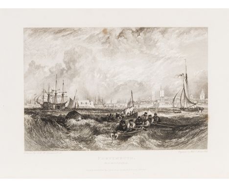 England.- Turner (Joseph Mallord William) Picturesque Views of the Southern Coast of England, 2 vol., first edition, 48 engra