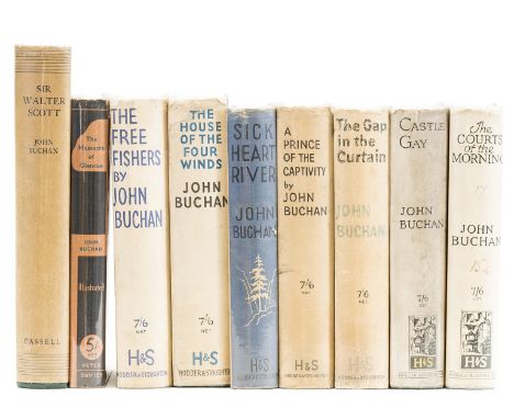 Buchan (John) The Courts of the Morning, 1929; Castle Gay, jacket a little creased and soiled, 1930; The Gap in the Curtain, 