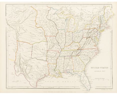 Atlases.- Sharpe (John) Sharpe's Corresponding Atlas, 54 engraved maps by J.W.Lowry, all hand-coloured in outline, 2 double-p