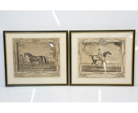 Richard Houston after James Seymour, The Portraiture of Sedbury, mezzotint and Richard Houston after Thomas Spencer, The Port