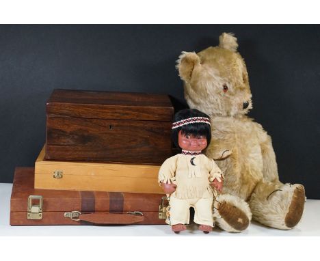 Collection of mixed collectables to include leatherette cased Backgammon set, wooden cased foldable chess and draughts set, m