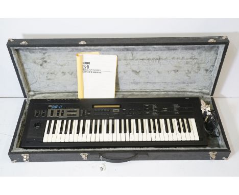 Korg DS-8 Digital Synthesizer keyboard contained within original carry case 