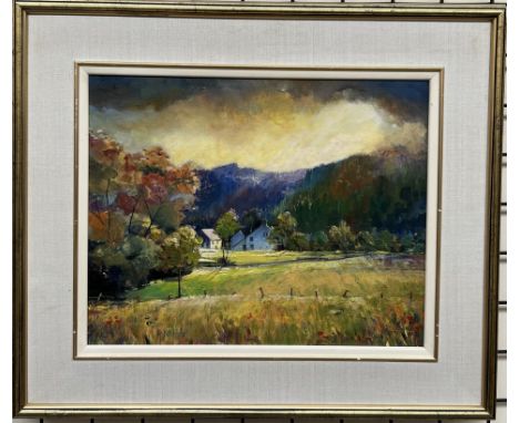 R M PeelA cottage in a landscapeOil on board Signed39.5 x 49.5cm 