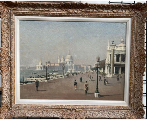R E JordanSt Marks, VeniceOil on boardSigned44.5cm x 60cm