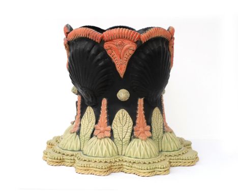 Brigitte Paalvast A ceramic bowl-object 'Wenende Boom' (Crying Tree), signed twice underneath with monogram and year [19]94, 