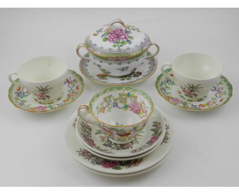 A Japanese egg shell porcelain part tea service, and sundries.