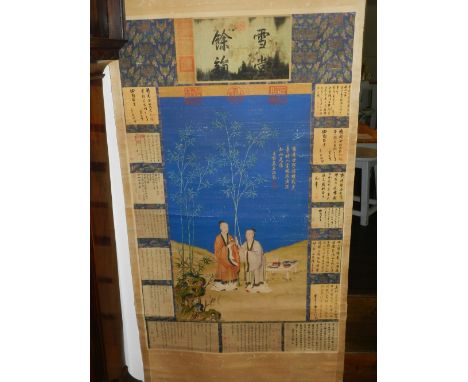 A Chinese scroll.