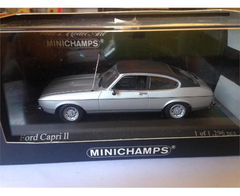 Ford Capri II - Minichamps - Silber Metallic 1974 - 1 of 1,296pcs. Scale 1:43