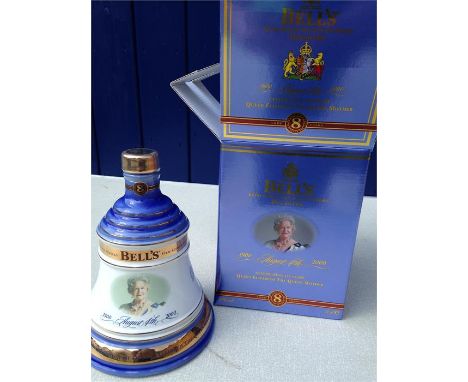 Bells Whisky Decanter - Celebrating 100 years - Queen Mother - Sealed - 70cl