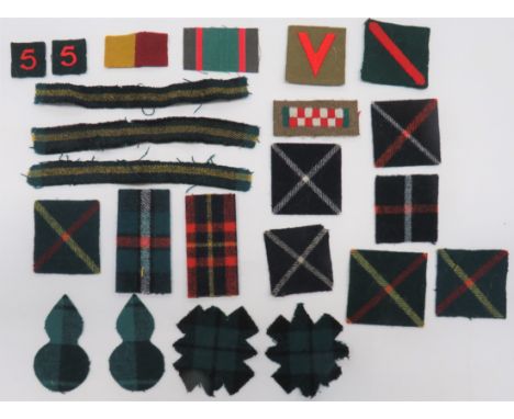 Regimental Formation Badges including embroidery Northumberland Fus ... 2 x embroidery 5 ... Embroidery 570 Light AA Reg RA .