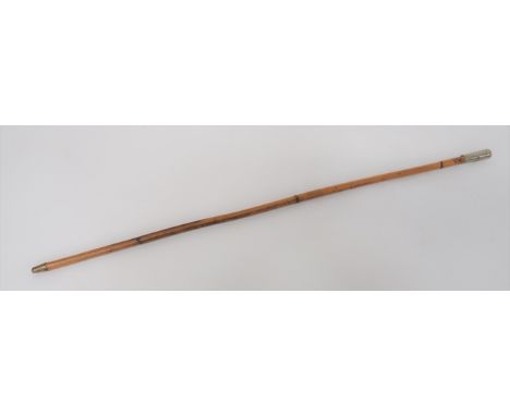 Royal Flying Corps Swagger Stick white metal thimble top with impressed Kings crown RFC Pilot wings. &nbsp;Bamboo stick with 