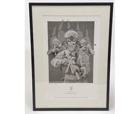 Special Air Service B SQN 22 SAS 2015 Reunion Limited Edition Print A rare example of the limited print specially commissione