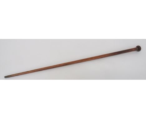 1917 Royal Flying Corps Officer's Cane polished wooden sectional walking cane (possibly from a propellor). &nbsp;Bulbous hand