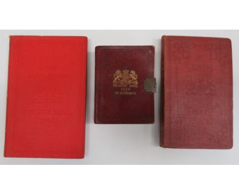 Late 19th Century Military Handbooks consisting Regulation For The Instructor, Formations And Movement Of The Cavalry 1862 ..