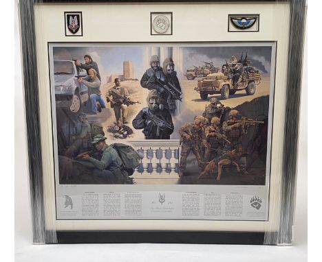 Special Air Service B SQN 22 SAS 1951-2011 Commerative Print. This large and impressive prints the history of the Squadron fr