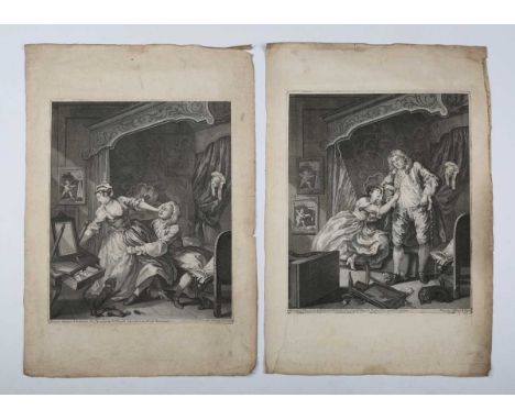 William Hogarth (1697-1764) - ‘Before’ &amp; ‘After’, a pair of engravings, first published December 15th 1736, each 38.5cm x